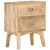 Bedside Cabinet 15.7"x13.8"x21.7" Solid Mango Wood