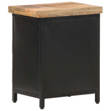 Bedside Cabinet 15.7"x11.8"x20.5" Rough Mango Wood