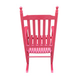 wooden porch rocker chair Red