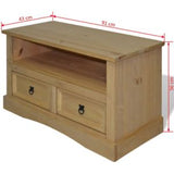 TV Cabinet Mexican Pine Corona Range 35.8"x16.9"x22"