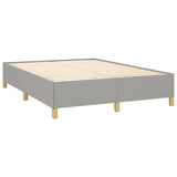 Bed Frame Light Gray 53.9"x74.8" Full Fabric