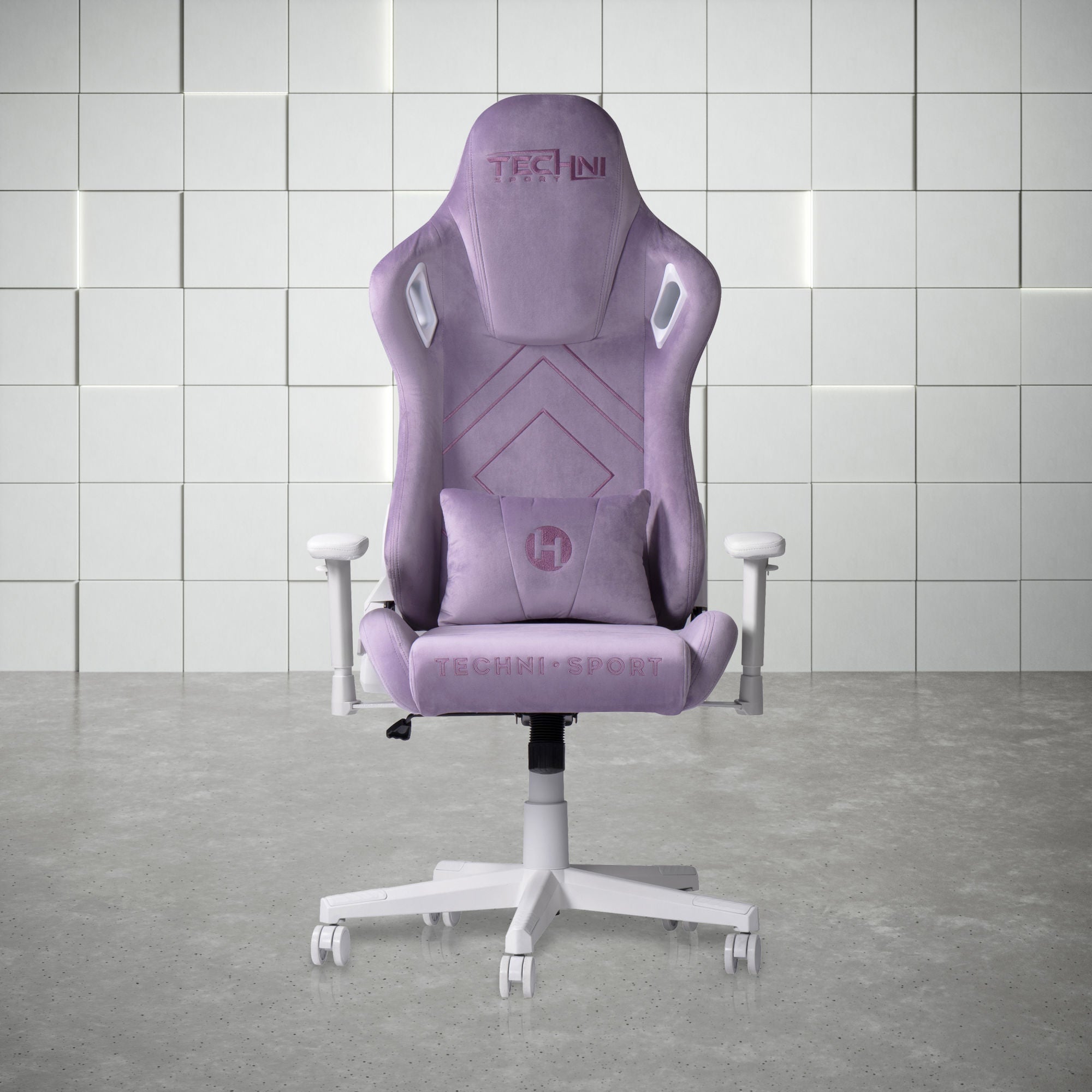 Techni Sport TSF45C Velvet Memory Foam Gaming Chair – Purple