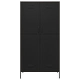 Wardrobe Black 35.4"x19.7"x70.9" Steel