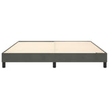 Box Spring Bed Frame Dark Gray 76"x79.9" King Velvet