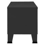 Industrial TV Cabinet Black 41.3"x13.8"x16.5" Metal