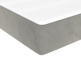 Pocket Spring Bed Mattress Light Gray 39.4"x79.9"x7.9" Twin XL Velvet