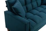 Hot Selling Solid Color Easy Assemble Loveseat 2 Seater Furniture Breathable Linen Sofa Chair