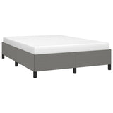 Bed Frame Dark Gray 53.9"x74.8" Fabric