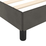 Bed Frame Dark Gray 76"x79.9" King Velvet