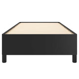 Bed Frame Black 39.4"x74.8" Twin Faux Leather