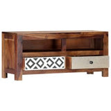 TV Cabinet 35.4"x11.8"x15.7" Solid Sheesham Wood