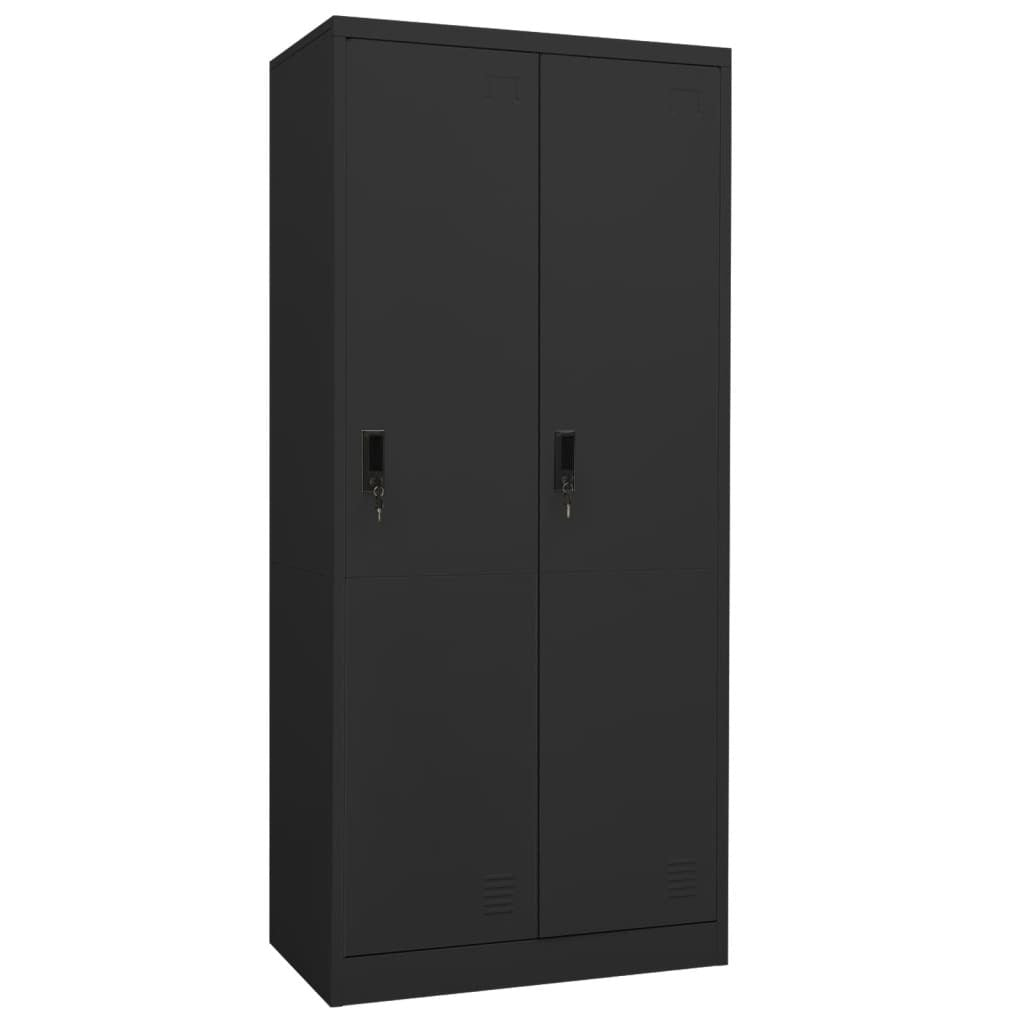 Wardrobe Anthracite 31.5"x19.7"x70.9" Steel