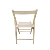 FOLDING CHAIR-2/S;  FOLDABLE STYLE -NATURAL