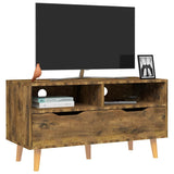 TV Cabinet Smoked Oak 35.4"x15.7"x19.1" Engineered Wood