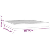 Pocket Spring Bed Mattress Dark Gray 76"x79.9"x7.9" King Fabric
