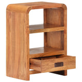 Bedside Table 15.7"x11.8"x23.6" Solid Acacia Wood Honey Finish