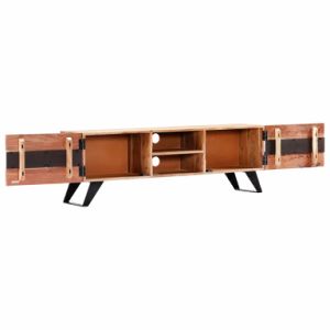 TV Cabinet 55.1"x11.8"x17.7" Solid Acacia Wood