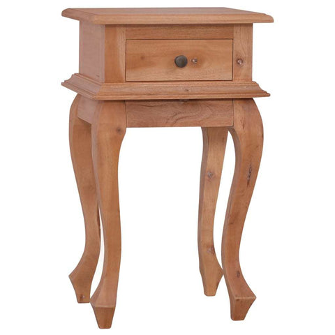 Bedside Table 13.8"x11.8"x23.6" Solid Mahogany Wood