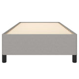 Bed Frame Light Gray 39.4"x74.8" Twin Fabric