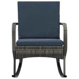 Garden Rocking Chair Poly Rattan Anthracite