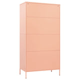 Wardrobe Pink 35.4"x19.7"x70.9" Steel