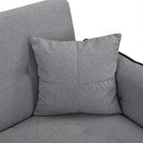 Folding Ottoman Sofa Bed with stereo Gray