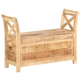 Hall Bench 40.6"x13"x28.3" Solid Mango Wood