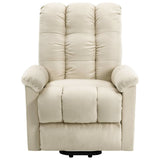 Power Lift Recliner Cream Fabric