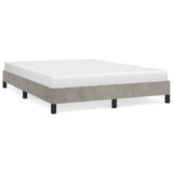 Bed Frame Light Gray 53.9"x74.8" Full Velvet