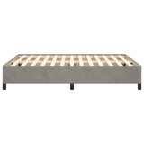 Bed Frame Light Gray 53.9"x74.8" Full Velvet