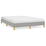 Bed Frame Light Gray 53.9"x74.8" Full Fabric