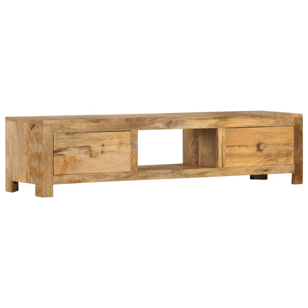 TV Cabinet 55.1"x11.8"x12.6" Solid Mango Wood
