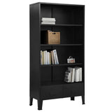 Bookshelf Industrial Black 35.4"x15.7"x70.9" Steel