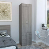 Armoire Tarento,Two Drawers, Light Gray Finish