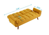 New Design Velvet Sofa Furniture Adjustable Backrest Easily Assembles Loveseat