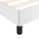 Bed Frame White 72"x83.9" California King Faux Leather