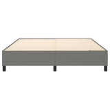 Box Spring Bed Frame Dark Gray 76"x79.9" King Fabric