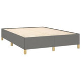 Bed Frame Dark Gray 53.9"x74.8" Full Fabric