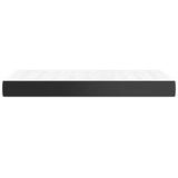 Pocket Spring Bed Mattress Black 39.4"x74.8"x7.9" Twin Faux Leather