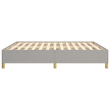 Bed Frame Light Gray 76"x79.9" King Fabric