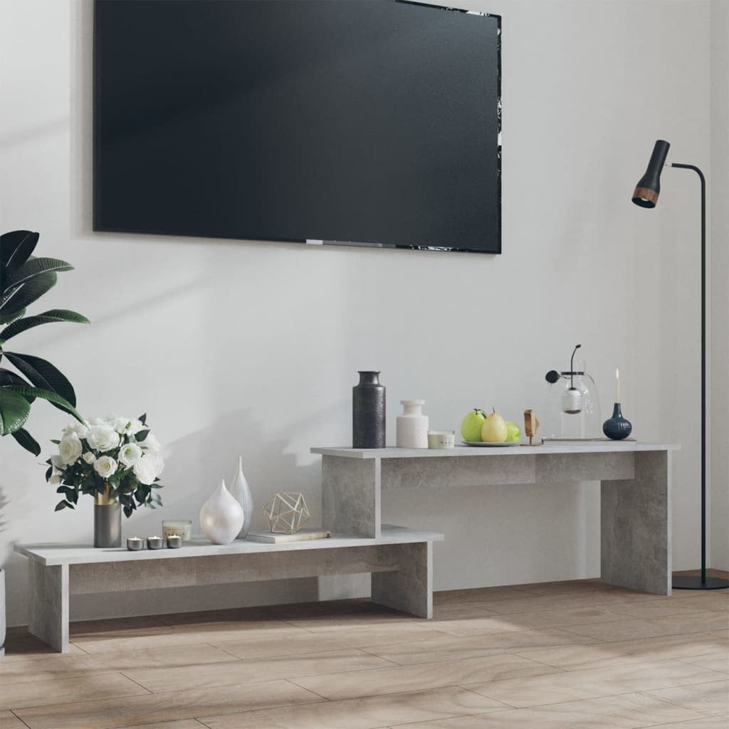 TV Cabinet Concrete Gray 70.9"x11.8"x16.9" Engineered Wood
