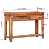 Console Table 43.3"x13.4"x29.1" Solid Wood Acacia