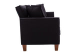 Hot Selling Solid Color Easy Assemble Loveseat 2 Seater Furniture Breathable Linen Sofa Chair