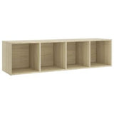 TV Cabinet Sonoma Oak 56.1"x13.8"x14.4" Engineered Wood