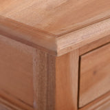 Bedside Table 13.8"x11.8"x23.6" Solid Mahogany Wood