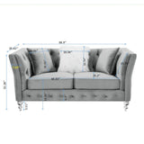 Loveseat Tufted Sofa for Living Room