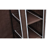 Fabric Wardrobe Brown