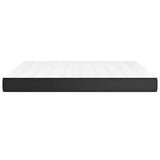 Pocket Spring Bed Mattress Black 76"x79.9"x7.9" King Faux Leather