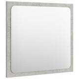 Bathroom Mirror Concrete Gray 15.7"x0.6"x14.6" Engineered Wood