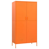 Wardrobe Orange 35.4"x19.7"x70.9" Steel